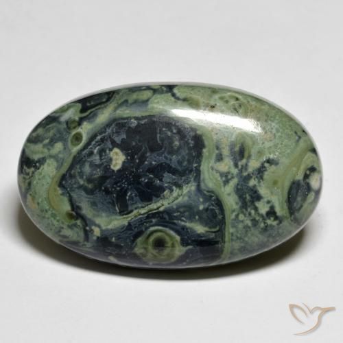 33.58ct Natural Multicolor Jasper, Oval, Opaque