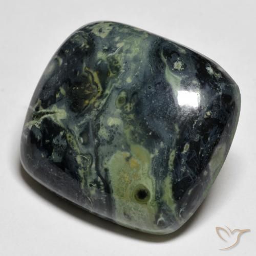 33.52ct Natural Multicolor Jasper, Cushion, Opaque