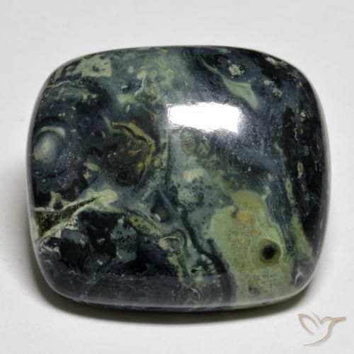 33.52 ct Multicolor Jasper Stone, Natural Jasper in Cushion Cabochon Shape for Sale