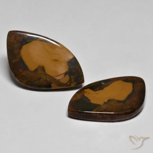 23.09 ctw Multicolor Jasper Stones, Natural Jasper in Fancy Cabochon Shape for Sale