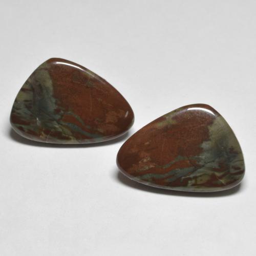Multicolor Jasper Gem - 7.1ct Fancy Cabochon (ID: 585361)