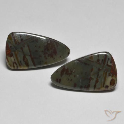 15.2 ct Trillion Jasper, 19.8 x 11.5 mm From Indonesia, Photo A