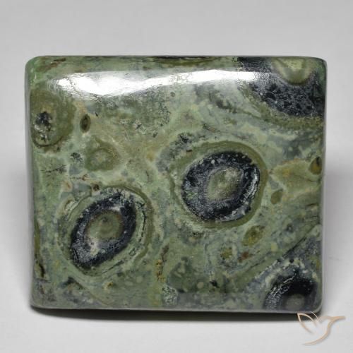 59.84 ct Multicolor Jasper Stone, Natural Jasper in Baguette Cabochon Shape for Sale