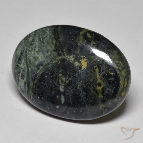 34.00 ct Multicolor Jasper Stone, Natural Jasper in Oval Cabochon Shape for Sale