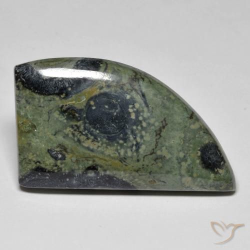 34.91 ct Multicolor Jasper Stone, Natural Jasper in Fancy Cabochon Shape for Sale