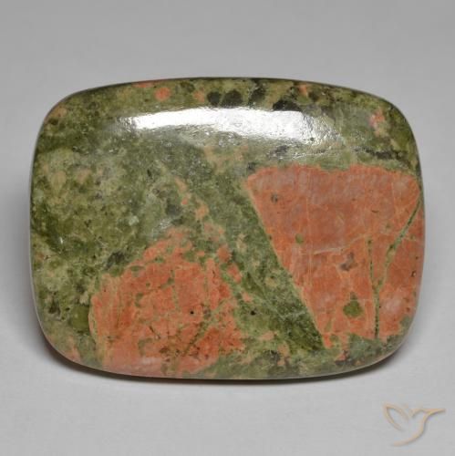 46.24 ct Multicolor Jasper Stone, Natural Jasper in Cushion Cabochon Shape for Sale