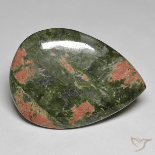 56.12ct Natural Multicolor Jasper, Pear Shape, Opaque