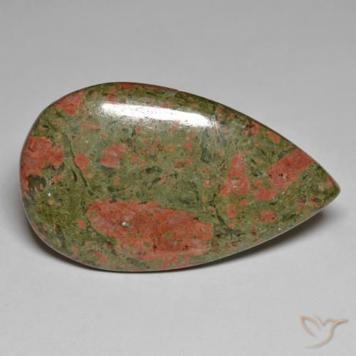 40.05 ct Multicolor Jasper Stone, Natural Jasper in Pear Cabochon Shape for Sale