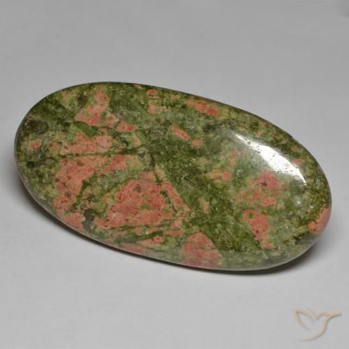 Jaspe Multicolor Cabujón Óvalo de 51,8 x 26,1mm de Indonesia, peso de 78.93ct, piedra preciosa No tratado de forma natural en claridad Opaco, Jaspe de 1 pieza: el color es Multicolor, dureza Mohs de 6.5 - 7 Adecuado para joyas de uso diario, Photo A