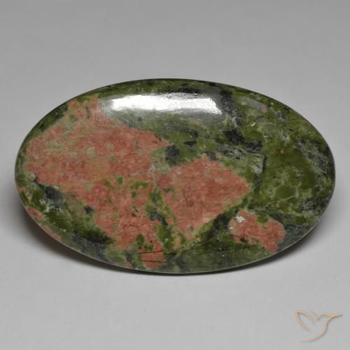 Diaspro ovale da 64,77 ct, 45,8 x 27,8 mm dall'Indonesia, Photo A