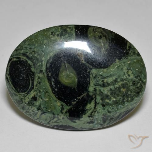 41.84 ct Multicolor Jasper Stone, Natural Jasper in Oval Cabochon Shape for Sale