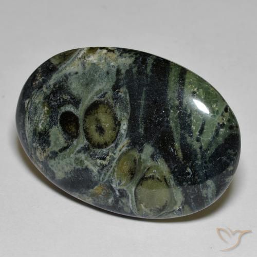 29.96 ct Multicolor Jasper Stone, Natural Jasper in Oval Cabochon Shape for Sale