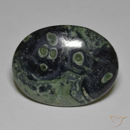 36.38 ct Multicolor Jasper Stone, Natural Jasper in Oval Cabochon Shape for Sale