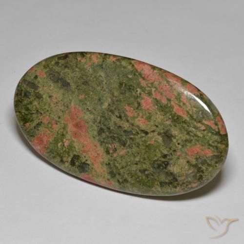 92.02 ct Multicolor Jasper Gemstone, Jasper Gem in Oval Cabochon Shape for Sale.
