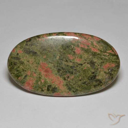 92.02 ct Multicolor Jasper Stone, Natural Jasper in Oval Cabochon Shape for Sale