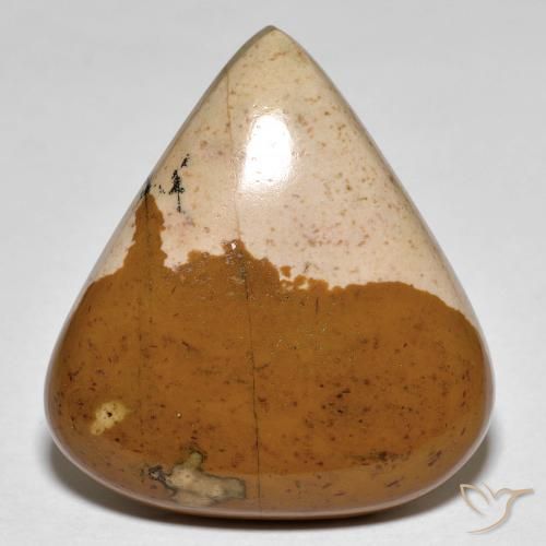 28.97ct Natural Multicolor Jasper, Pear Shape, Opaque