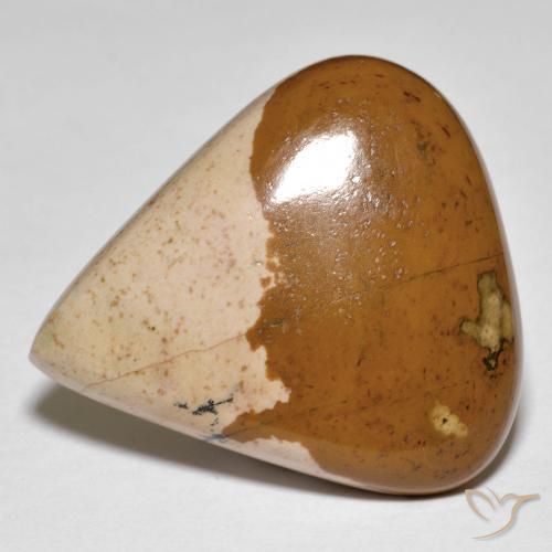 28.97 ct Multicolor Jasper Stone, Natural Jasper in Pear Cabochon Shape for Sale