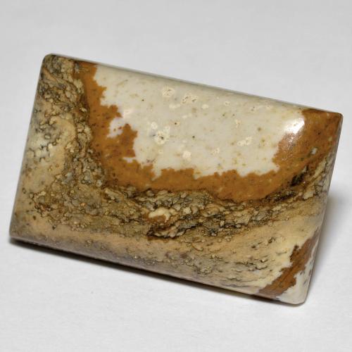 Multicolor Jasper Gem - 24.1ct Baguette Cabochon (ID: 598430)