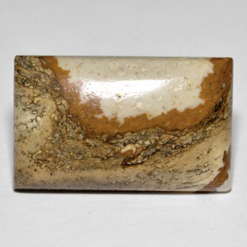 24.07 ct Multicolor Jasper Stone, Natural Jasper in Baguette Cabochon Shape for Sale