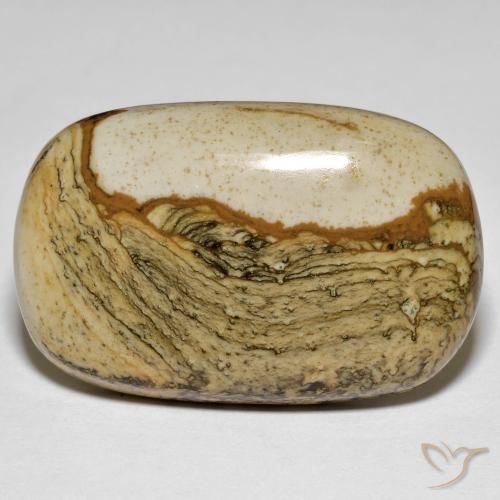 34.74ct Natural Multicolor Jasper, Cushion, Opaque
