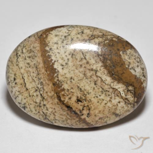 39.03ct Natural Multicolor Jasper, Oval, Opaque