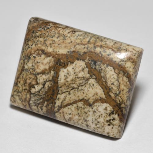 Multicolor Jasper Gem - 45.8ct Baguette Cabochon (ID: 599845)