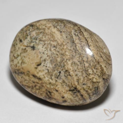 42.34 ct Multicolor Jasper Stone, Natural Jasper in Oval Cabochon Shape for Sale