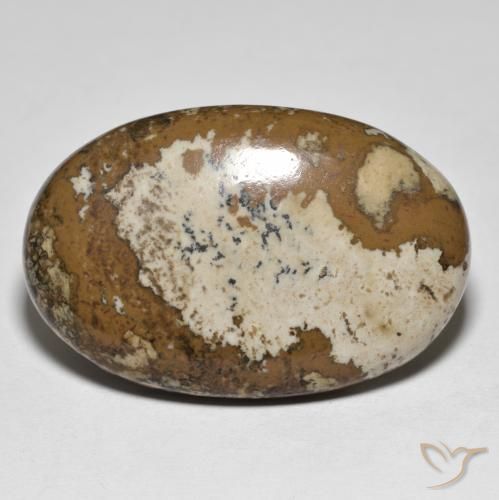34.78 ct Multicolor Jasper Stone, Natural Jasper in Oval Cabochon Shape for Sale