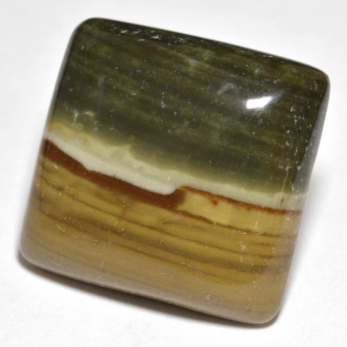 Multicolor Jasper Gem - 24.3ct Square Cabochon (ID: 599859)