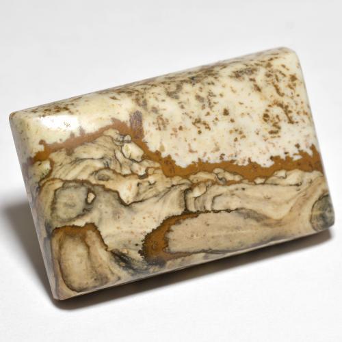 Multicolor Jasper Gem - 29.1ct Baguette Cabochon (ID: 600270)