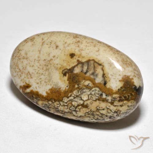 29.80 ct Multicolor Jasper Stone, Natural Jasper in Oval Cabochon Shape for Sale
