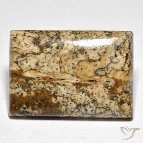 18.59 ct Multicolor Jasper Stone, Natural Jasper in Baguette Cabochon Shape for Sale