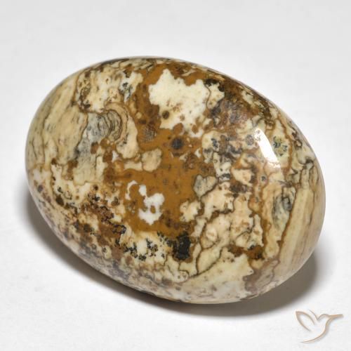 19.98ct Natural Multicolor Jasper, Oval, Opaque