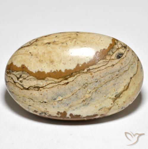 49.20ct Natural Multicolor Jasper, Oval, Opaque