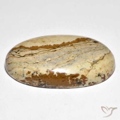 Jasper Gemstone in 34.7 x 22.1 mm Size for Sale, Jasper Stone in Multicolor Color