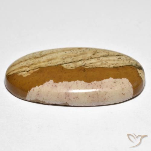 Jasper Gemstone in 32.2 x 18.4 mm Size for Sale, Jasper Stone in Multicolor Color