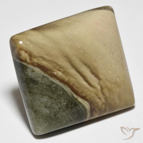 27.20 ct Multicolor Jasper Stone, Natural Jasper in Square Cabochon Shape for Sale