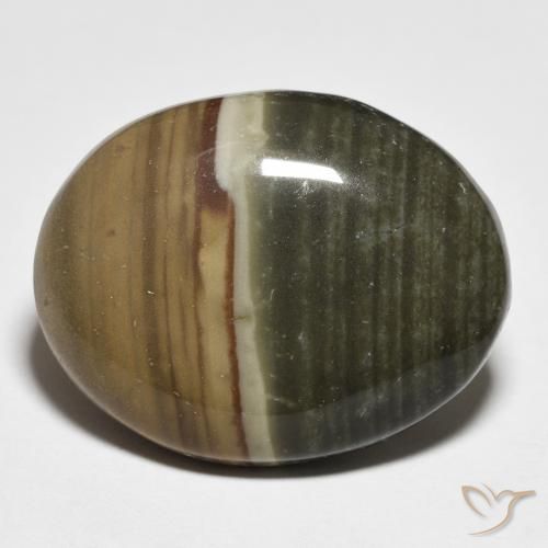 Jaspe Multicolor Cabujón Óvalo de 22,7 x 17,8mm de México, peso de 17.02ct, piedra preciosa No tratado de forma natural en claridad Opaco, Jaspe de 1 pieza: el color es Multicolor, dureza Mohs de 6.5 - 7 Adecuado para joyas de uso diario, Photo A