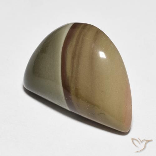 11.50 ct Multicolor Jasper Stone, Natural Jasper in Fancy Cabochon Shape for Sale