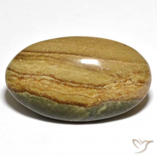 23.80ct Natural Multicolor Jasper, Oval, Opaque
