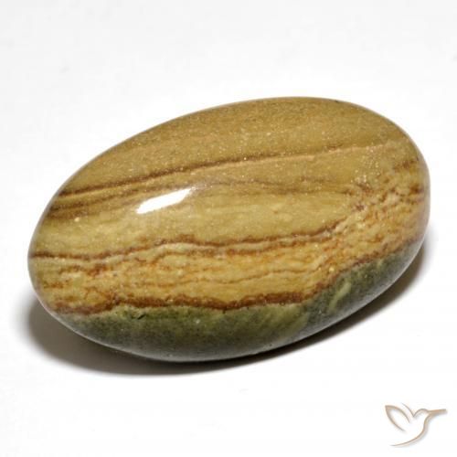 23.80 ct Multicolor Jasper Stone, Natural Jasper in Oval Cabochon Shape for Sale