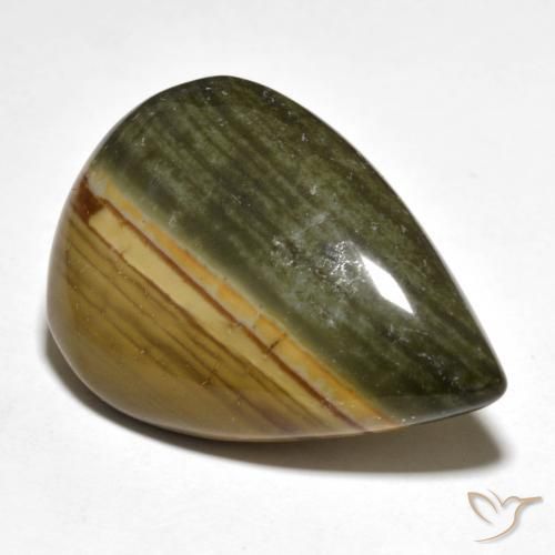 29.14 ct Multicolor Jasper Stone, Natural Jasper in Pear Cabochon Shape for Sale
