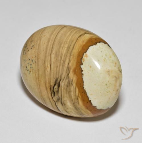 41.24 ct Multicolor Jasper Stone, Natural Jasper in Oval Cabochon Shape for Sale