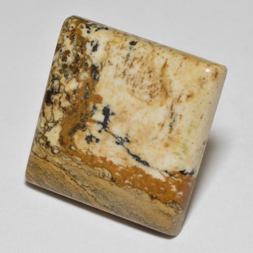27.66 ct Multicolor Jasper Stone, Natural Jasper in Square Cabochon Shape for Sale