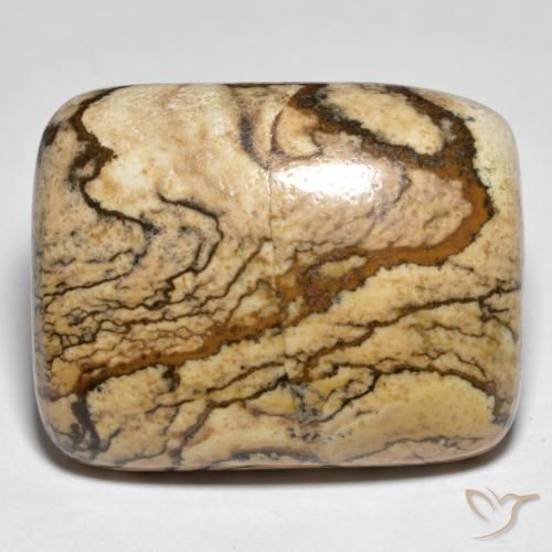 32.92ct Natural Multicolor Jasper, Cushion, Opaque