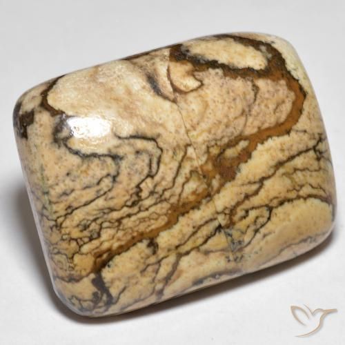 32.92 ct Multicolor Jasper Stone, Natural Jasper in Cushion Cabochon Shape for Sale