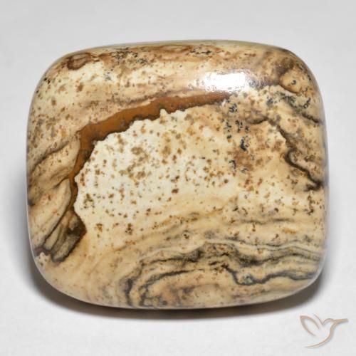 31.61ct Natural Multicolor Jasper, Cushion, Opaque, Photo A