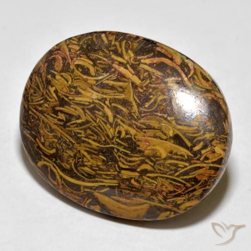 57.24 ct Multicolor Jasper Stone, Natural Jasper in Oval Cabochon Shape for Sale