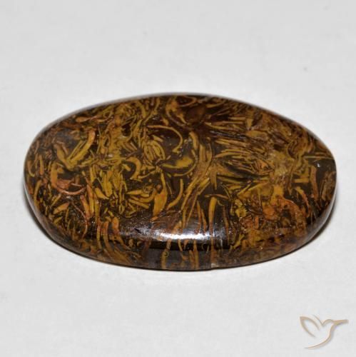 63.72ct Natural Golden Brown Jasper, Oval, Opaque