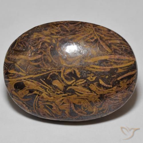 56.86 ct Multicolor Jasper Stone, Natural Jasper in Oval Cabochon Shape for Sale